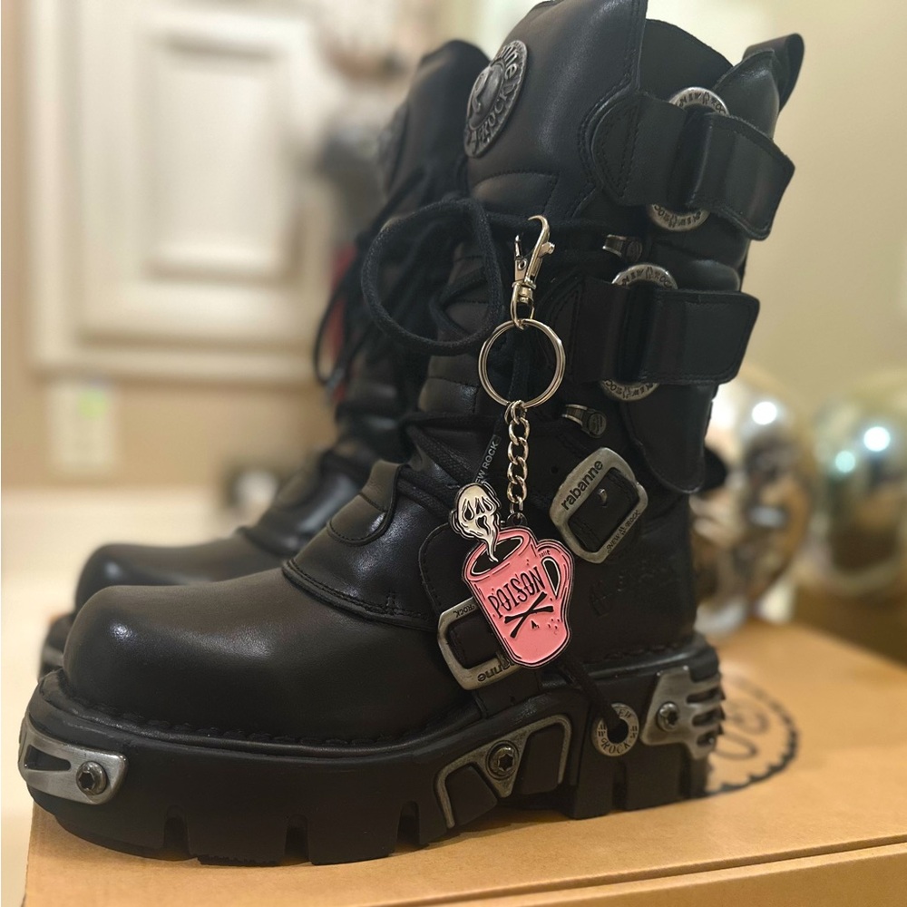 Authentic Limited Edition New Rock X Rabanne Boots! $1200 Retail